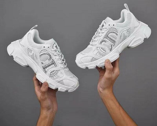 Baskets Dior en cuir blanc