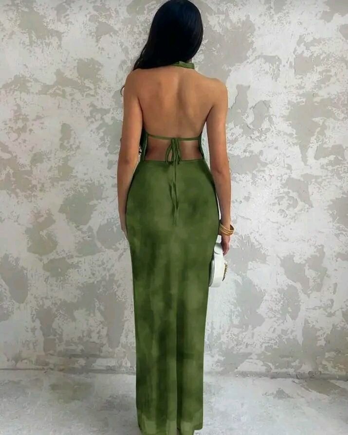 Robe verte élégante pour femmes