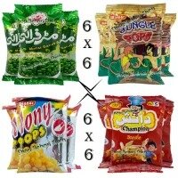 Jungle Pops Matar Fry Noni Pops Danish Snacks (24pcs)