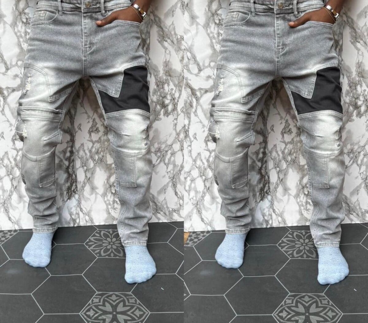 Pantalons en denim tendance
