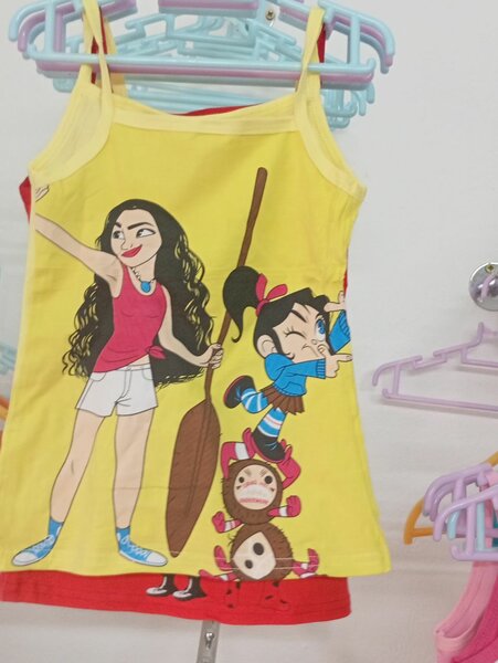 Débardeur fille imprimé joyeux