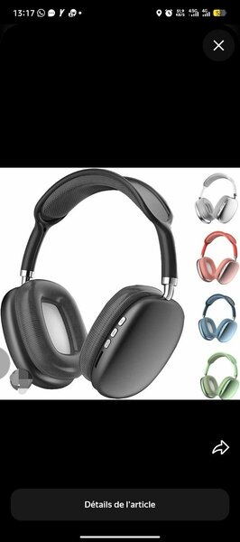Casque Bluetooth Confortable