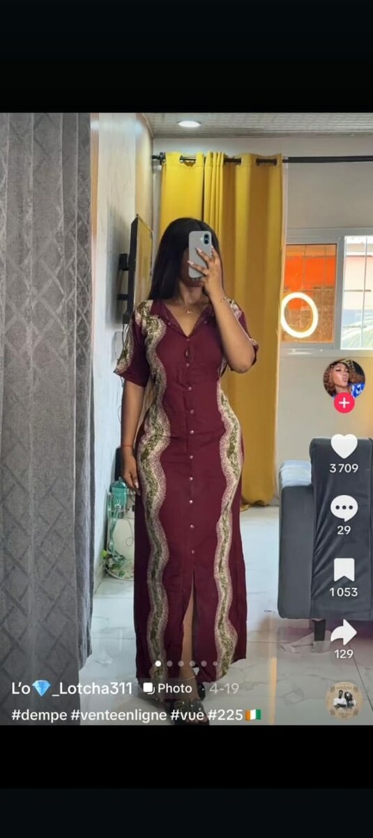 Robe longue chic femme