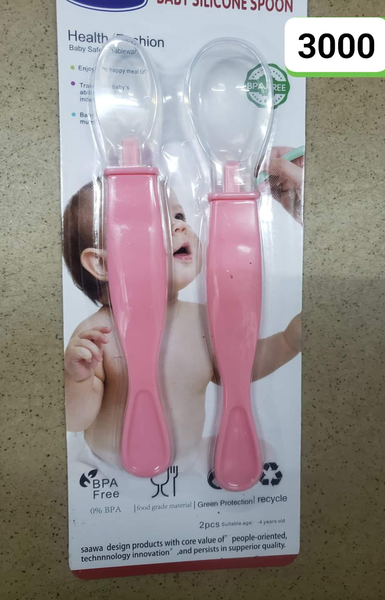 ensemble de cuillères roses