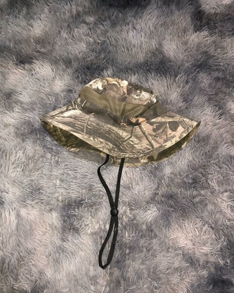 Real tree bucket hat