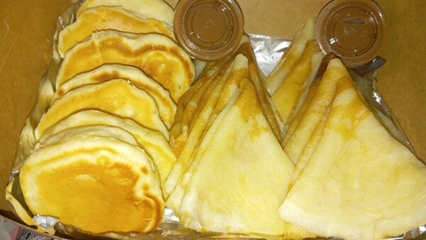 Assortiment de crêpes et pancakes
