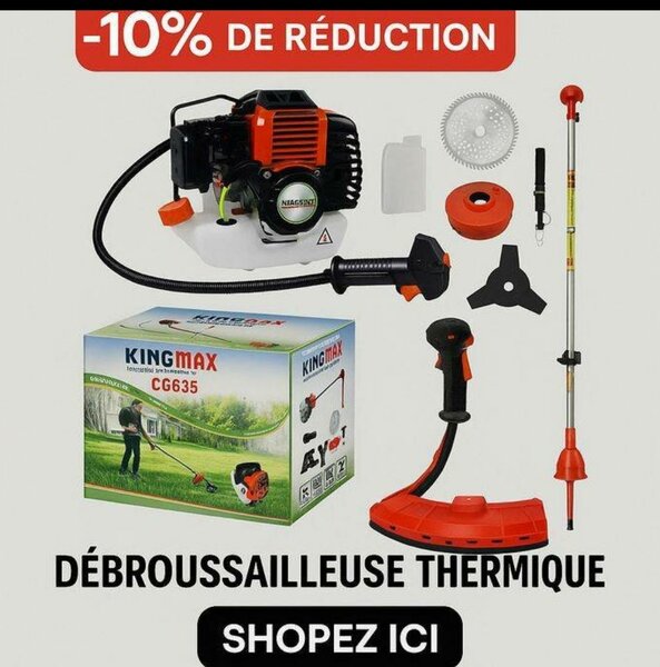 Débroussailleuse Thermique Puissante Kingmax