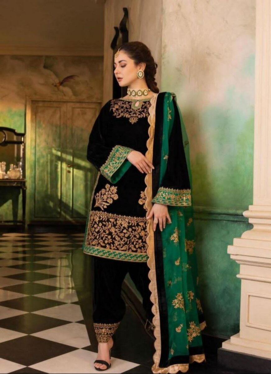 Valvet collection unstitch 3 pc