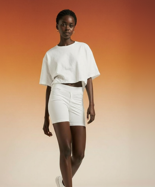 Robe longue en dentelle blanche