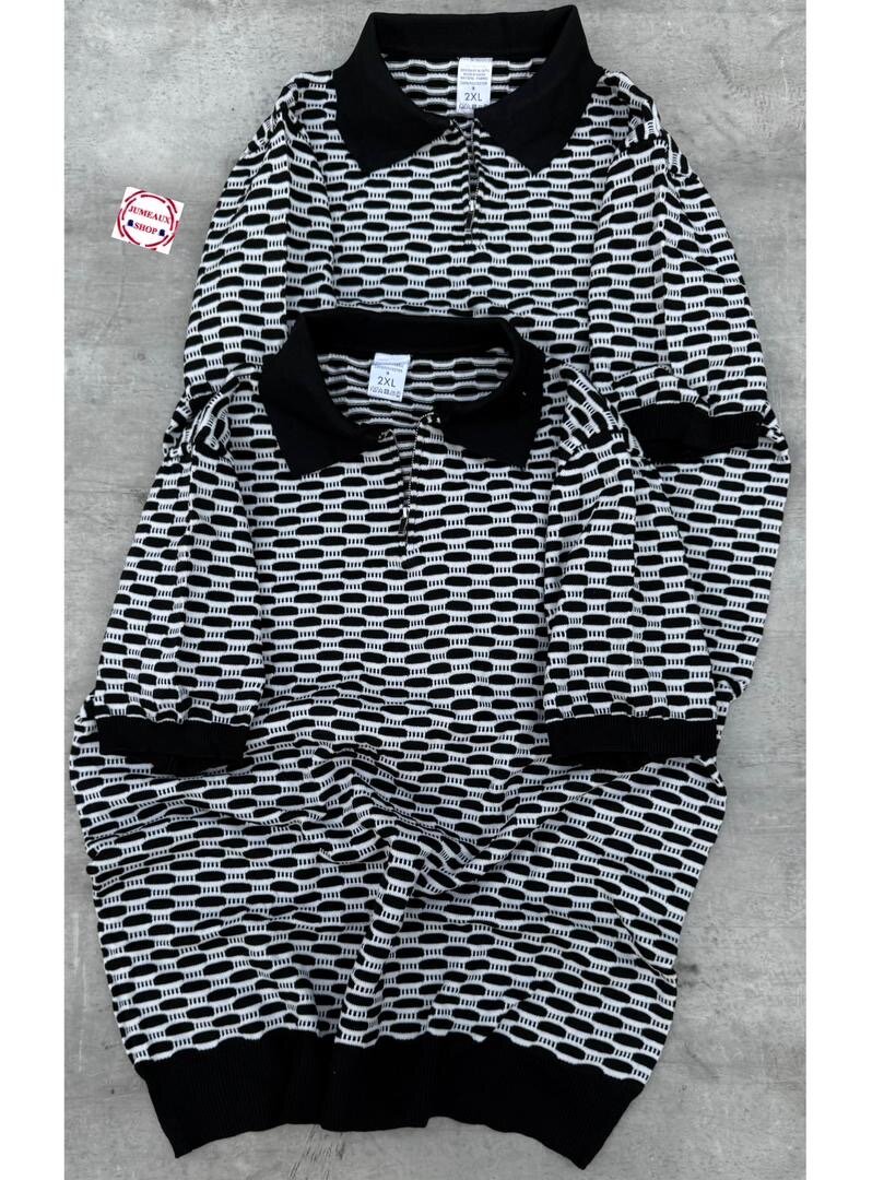 T-shirt en maille rétro homme