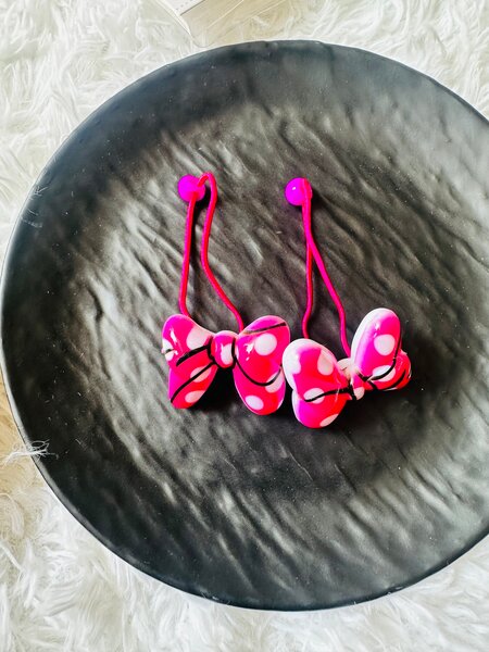 Élastiques à cheveux nœuds colorés