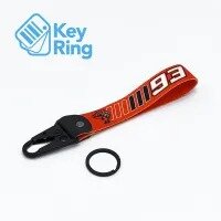 1-PC Motorcycle Collectable Strap Embroidery Keyring Keychain For Honda Yamaha Suzuki Ducati BMW Aprilia Kawasaki Benelli 93 Design Key Ring Chain