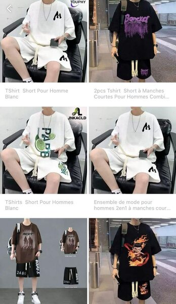 Ensemble Casual Homme 2 Pièces