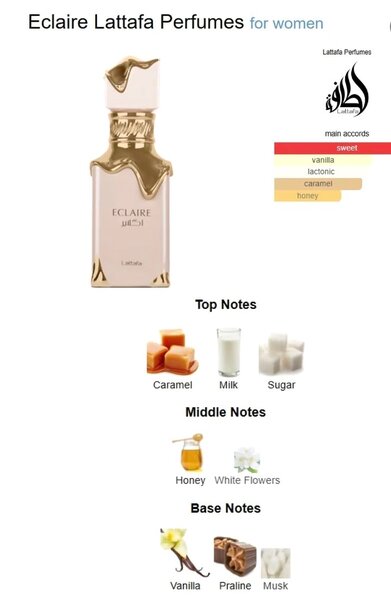 Parfum Eclaire Lattafa Femme