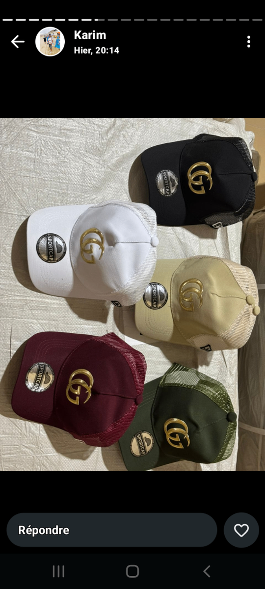 Casquettes mode unisexes