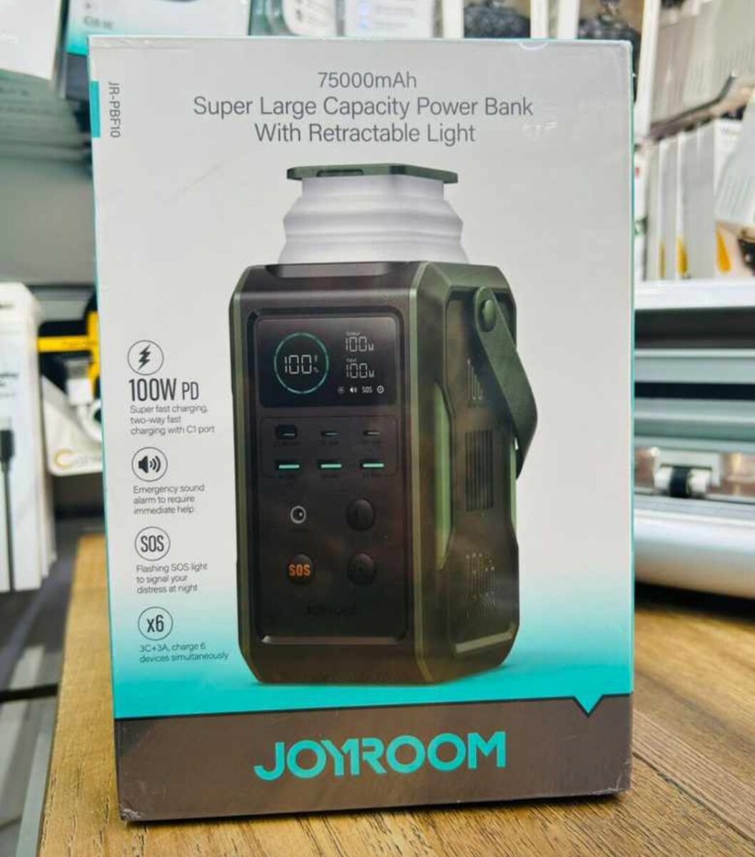 JoyRoom 75000mah PowerbBank with Retractable Light