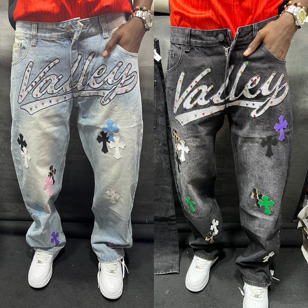 Jeans artistiques homme