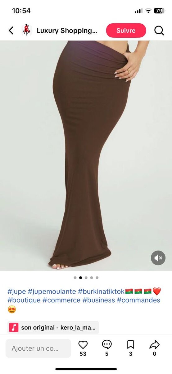 Jupe Longue Moulante Élégante