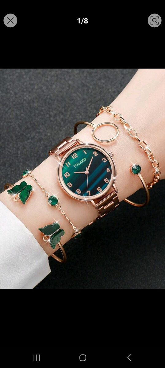 Chaîne argente et ensemble montre