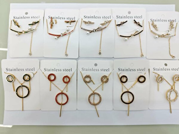 Stainless Steel Earrings Set