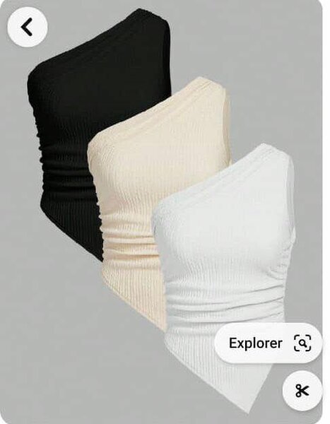 Top asymétrique femme