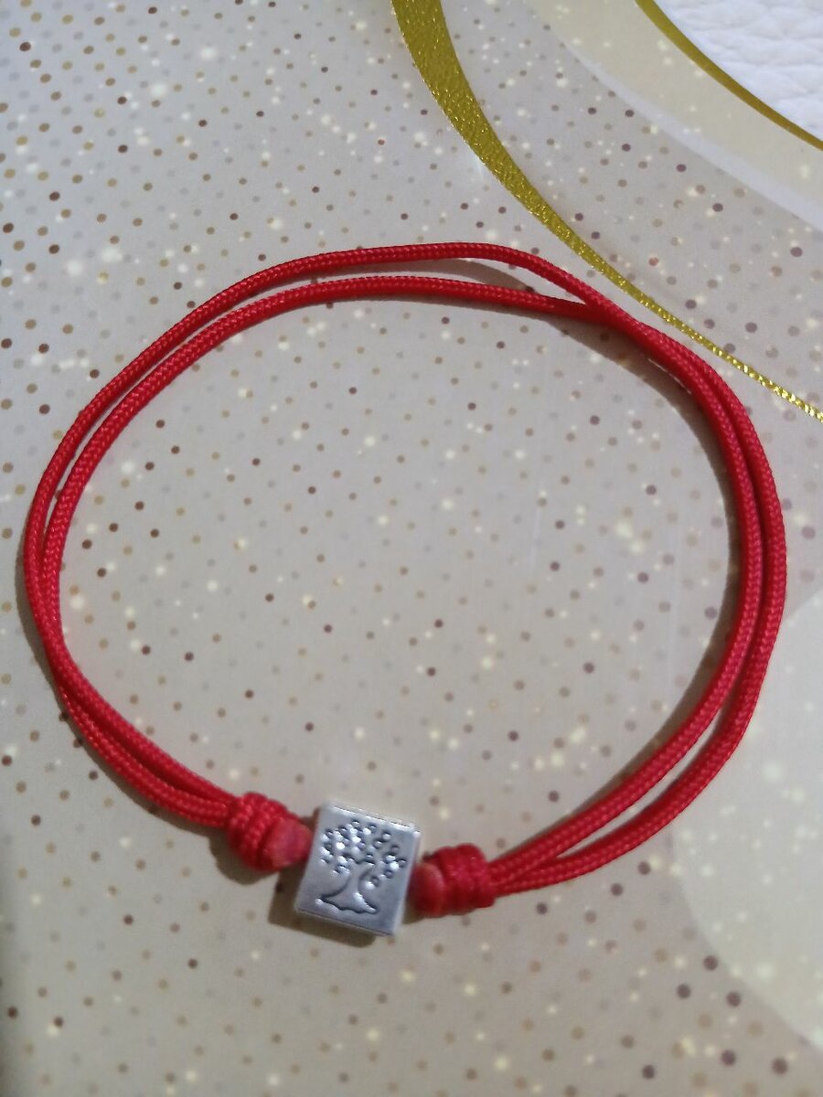Bracelet Arbre de vie rouge