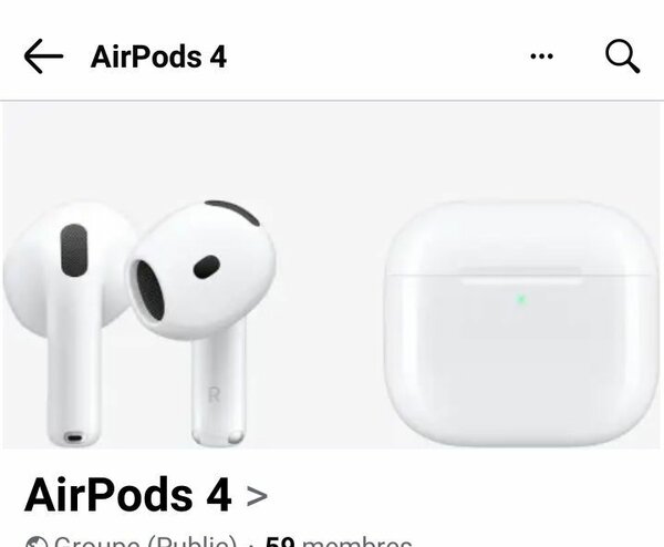 Écouteurs Sans Fil AirPods 4