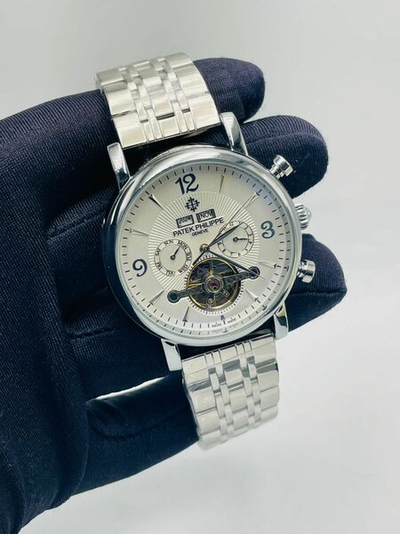 Montre Chronographe Luxe Acier