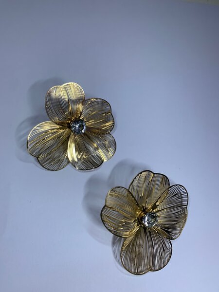 Boucles d'oreilles en forme de fleur