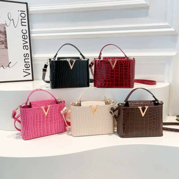 Sac à main luxe croco