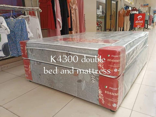 double FOAM bed and mattress