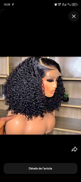 Perruque Bouclée Naturelle