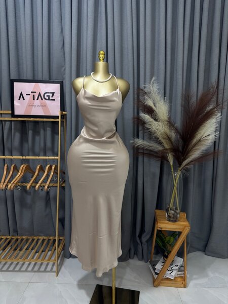 Zara midi satin dress