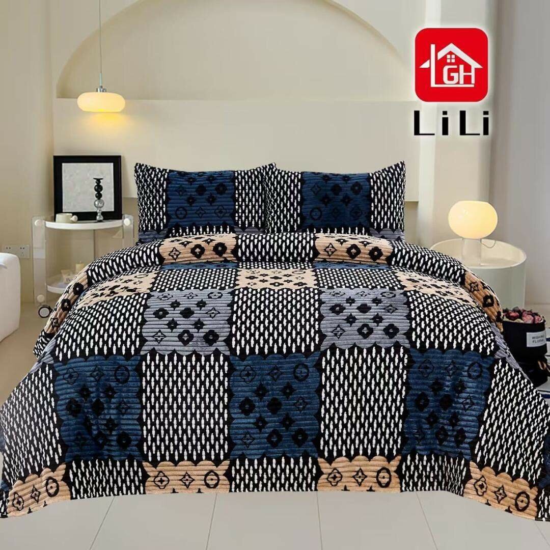 Parure de lit motif géométrique