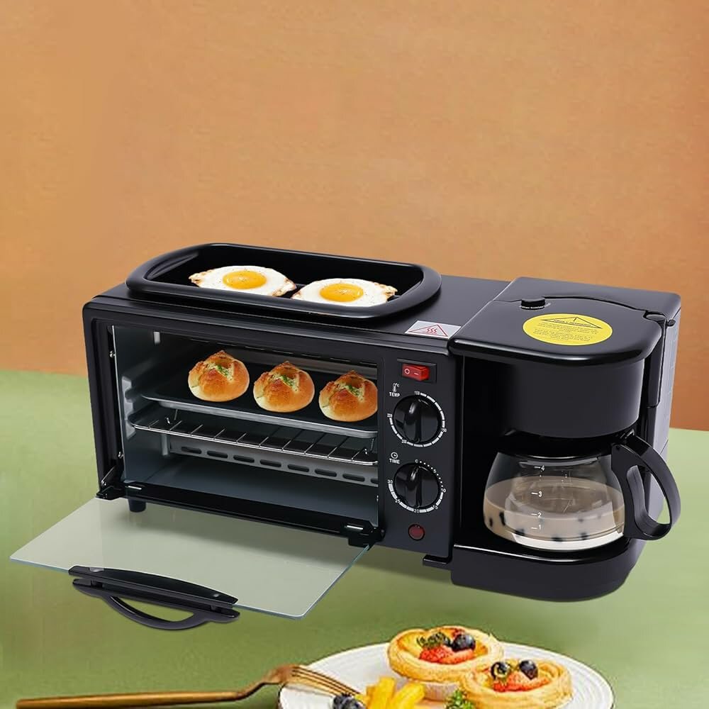 Mini four et cafetière 3 en 1