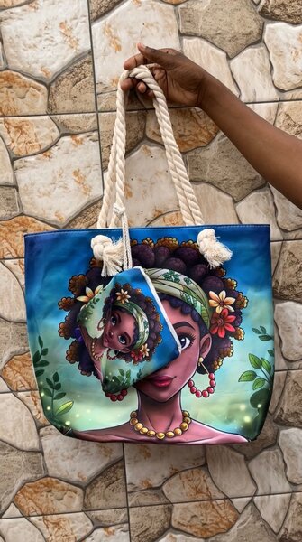 Sac en toile imprimé coloré