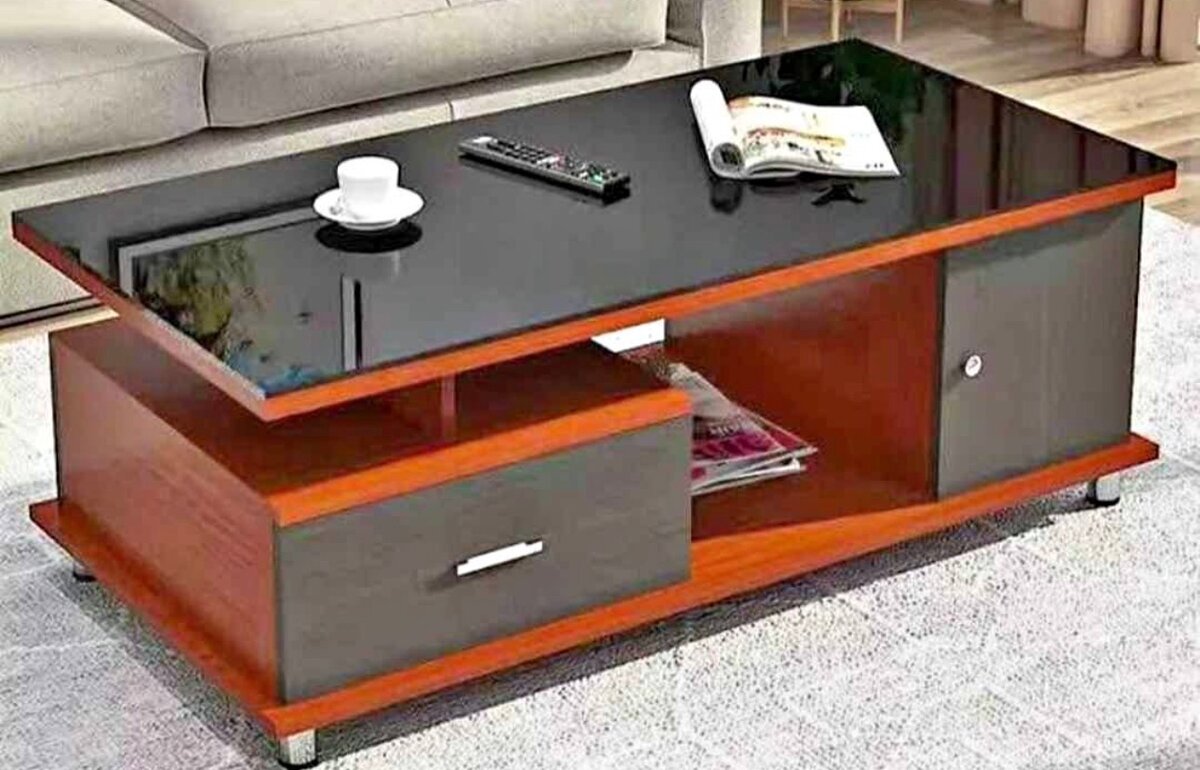 Table basse moderne avec rangement