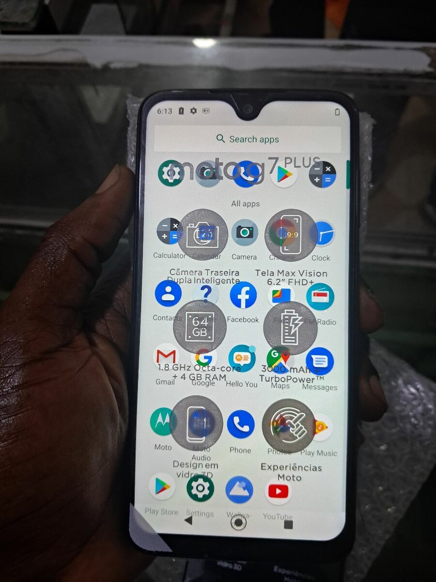 Motorola G7 plus 64GB storage 4GB RAM