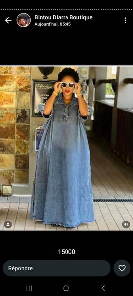 Robe Longue en Jean Élégante