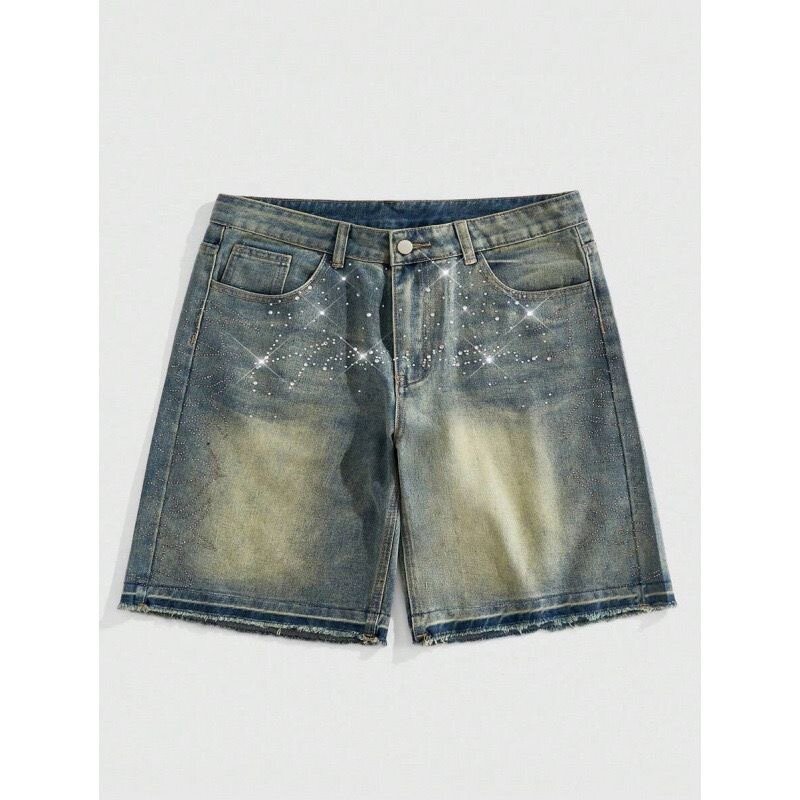 Shorts en jean avec strass