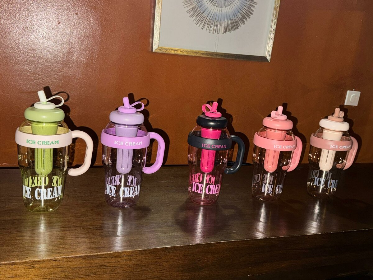 Gobelet "Ice Cream" avec paille