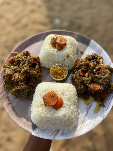 Riz Macédoine  boeuf