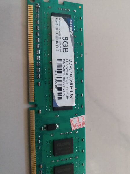 Single 8gb ddr3 ram 1600mhz