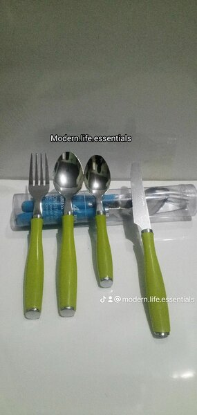 4 pieces cutlery set container