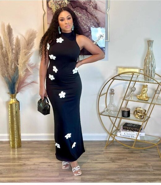 Robe longue florale élégante