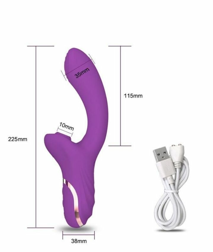 Vibromasseur Rechargeable 2-en-1