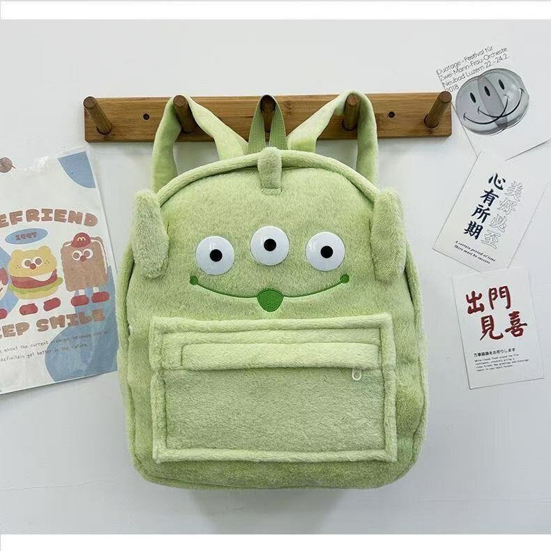 Sac à dos peluche Alien vert
