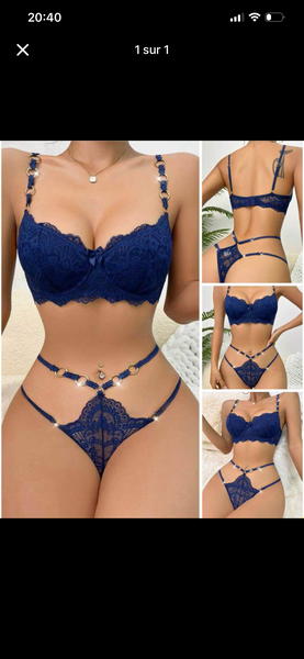 Ensemble lingerie en dentelle sexy