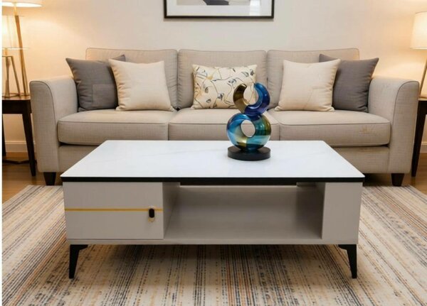 Table basse moderne blanche