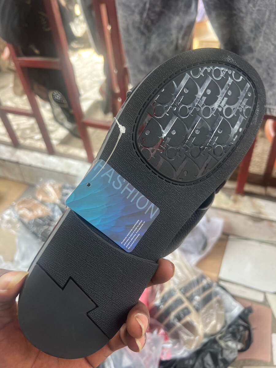 Black Dior Slides for Men